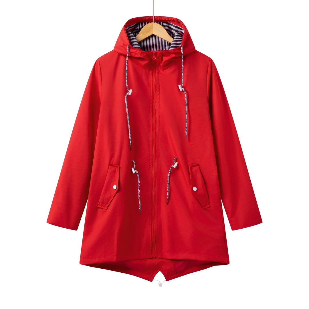 Women's Hooded Waterproof Trench Coat | Casual
