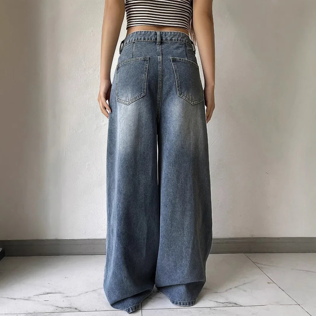 Women's Fashionable Baggy Jeans | Wide Leg