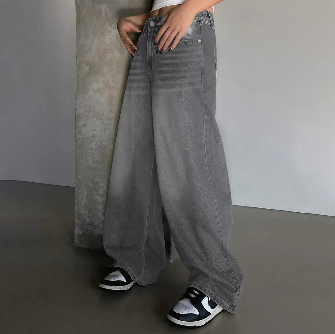 Wide-Leg Baggy Jeans for Women | Comfortable Fit | Effortless Everyday Style | Versatile Denim