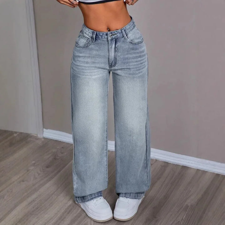 Vintage Mom Jeans | Wide Leg Design | Comfortable Fit | Classic Denim Style
