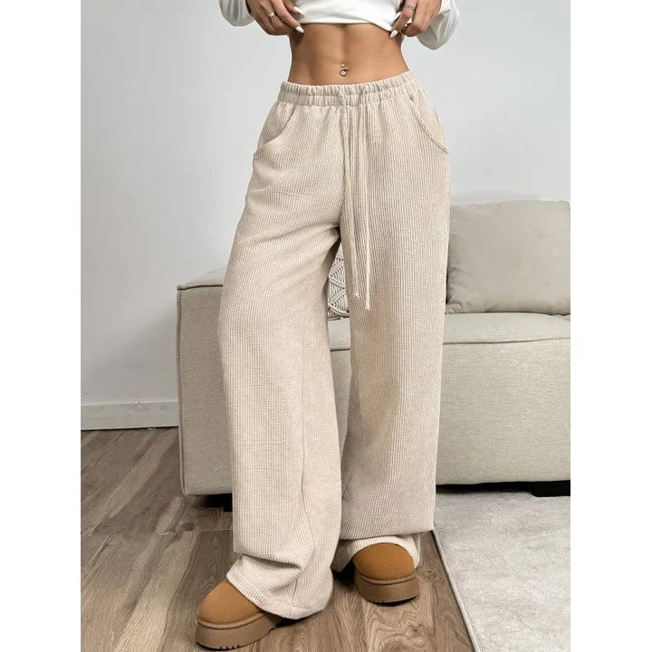 Women's Trendy High-Waisted Corduroy Pants | Relaxed Fit