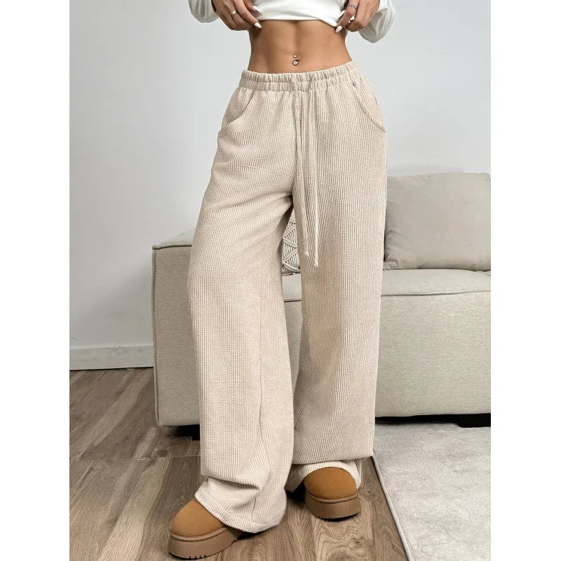 High-Waisted Corduroy Pants | Relaxed Fit for All-Day Comfort | Soft and Durable Fabric