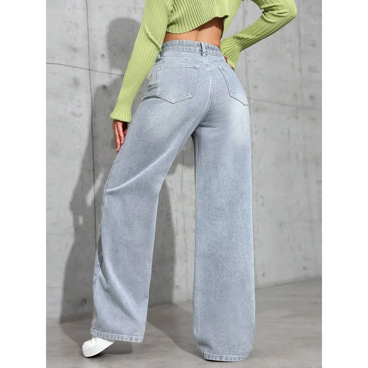 Women's High Waist Baggy Jeans | Casual