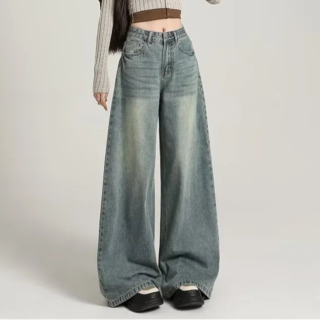 Baggy Jeans for Women | High Waist Design | Comfortable Fit | Casual Denim Style