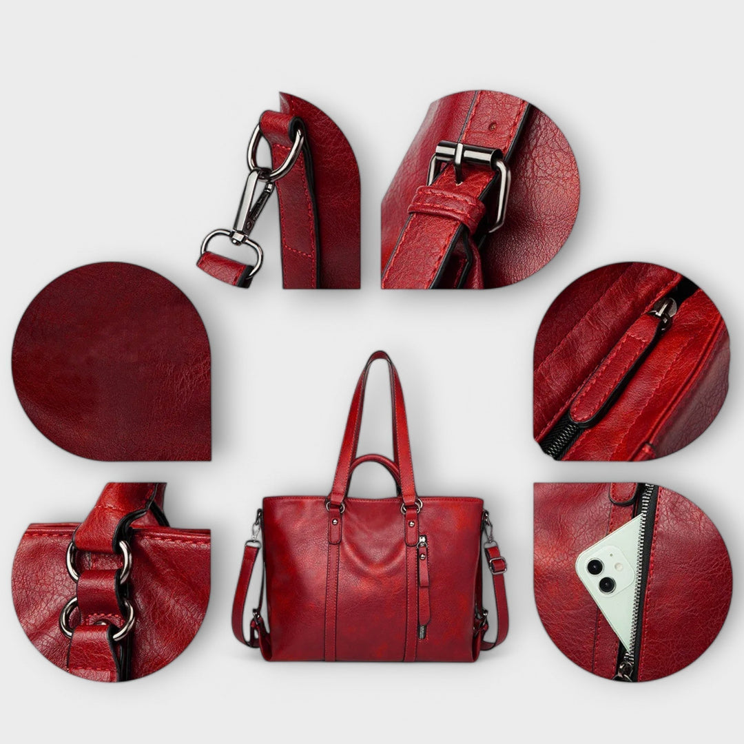 Large Leather Bag | Spacious Design | Perfect for Everyday Use | Classic Style