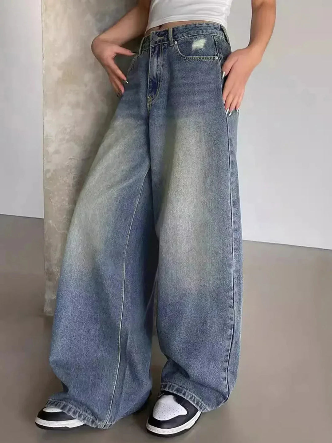 Wide-Leg Baggy Jeans for Women | Comfortable Fit | Effortless Everyday Style | Versatile Denim