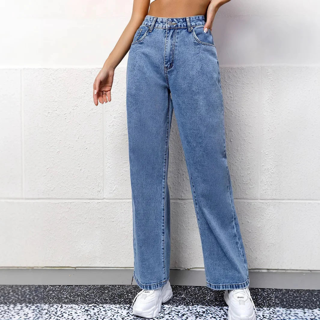 Women's High Waist Mom Jeans | Casual