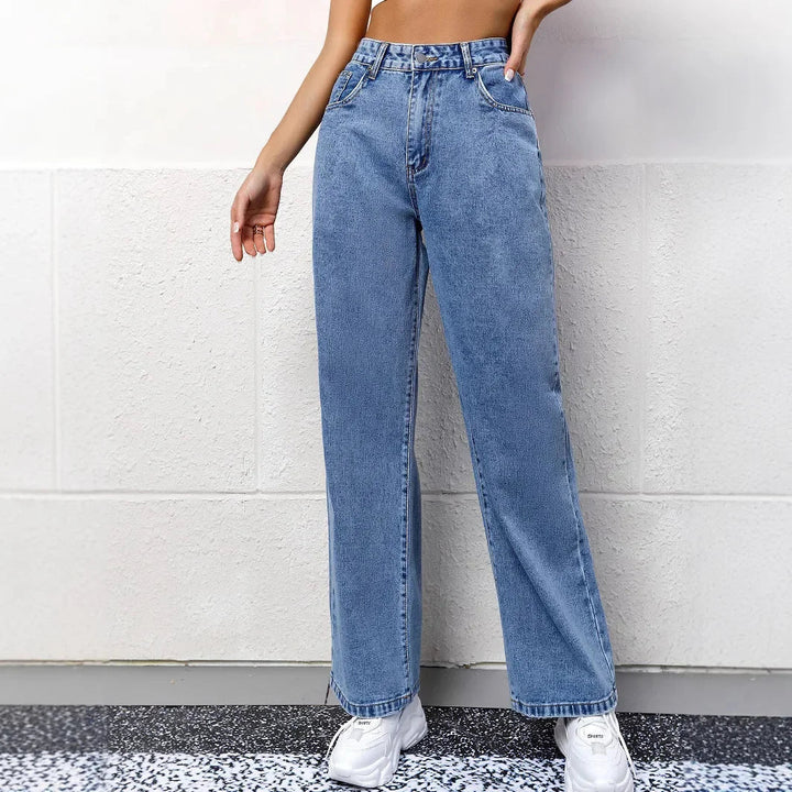 High Waist Mom Jeans | Comfortable Fit | Effortless Everyday Style | Classic Denim