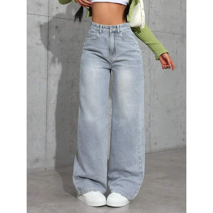 Women's High Waist Baggy Jeans | Casual