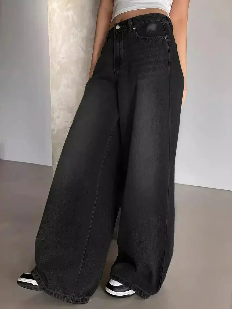 Wide-Leg Baggy Jeans for Women | Comfortable Fit | Effortless Everyday Style | Versatile Denim