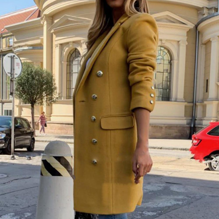 Long Warm Winter Coat for Women | Button Down