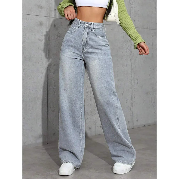 Women's High Waist Baggy Jeans | Casual