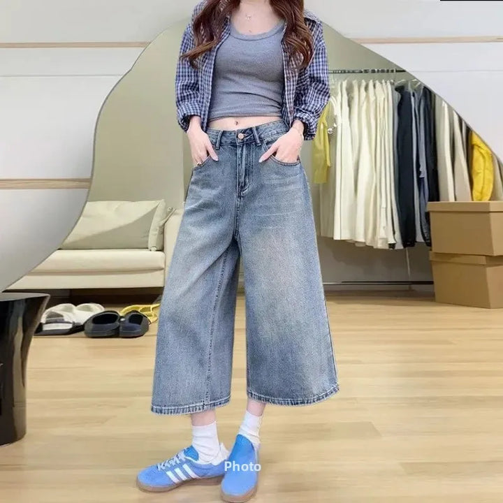 High Waist Baggy Jeans for Women | Vintage Style | Comfortable Fit | Casual Denim