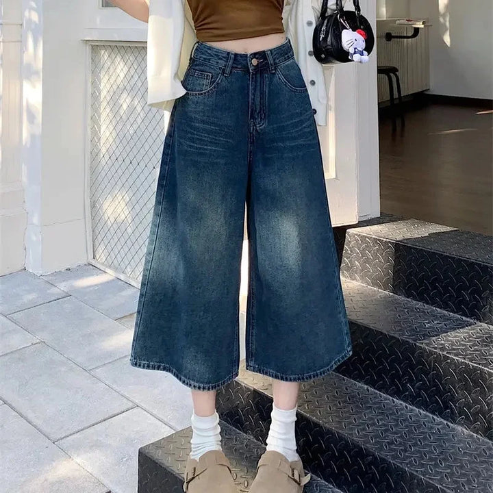 High Waist Baggy Jeans for Women | Vintage Style | Comfortable Fit | Casual Denim