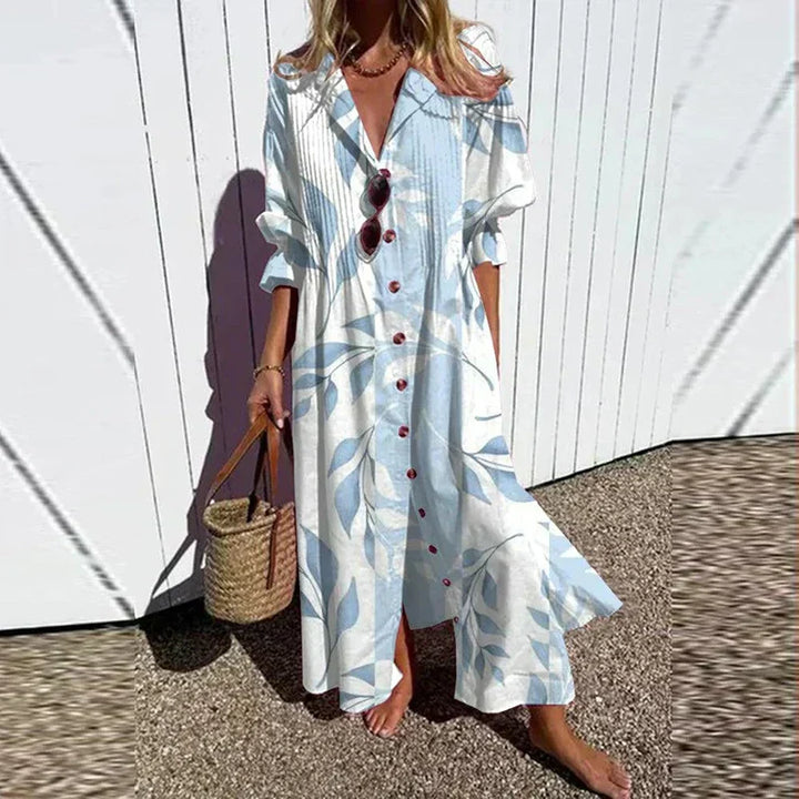 Maxi Dress | Elegant Button Design | Perfect for Any Occasion | Lightweight and Comfortable Fabric