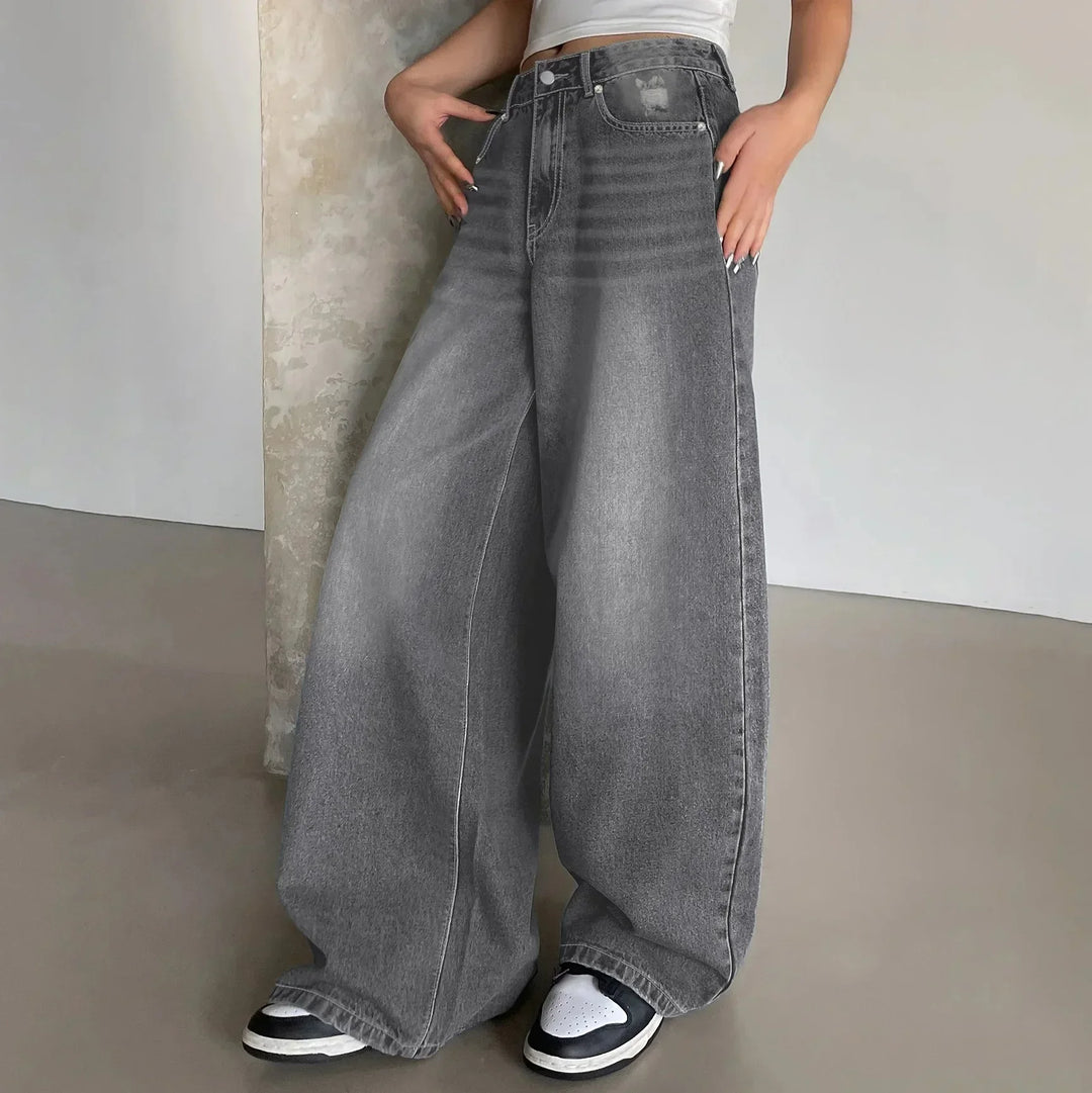 Wide-Leg Baggy Jeans for Women | Comfortable Fit | Effortless Everyday Style | Versatile Denim