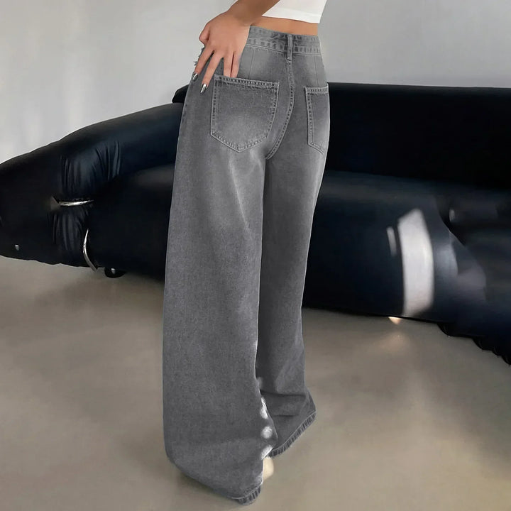 Wide-Leg Baggy Jeans for Women | Comfortable Fit | Effortless Everyday Style | Versatile Denim