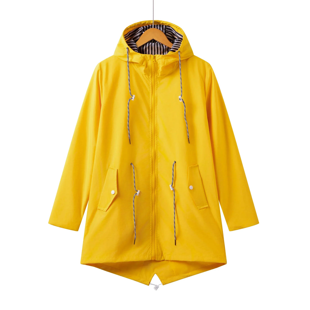 Women's Hooded Waterproof Trench Coat | Casual