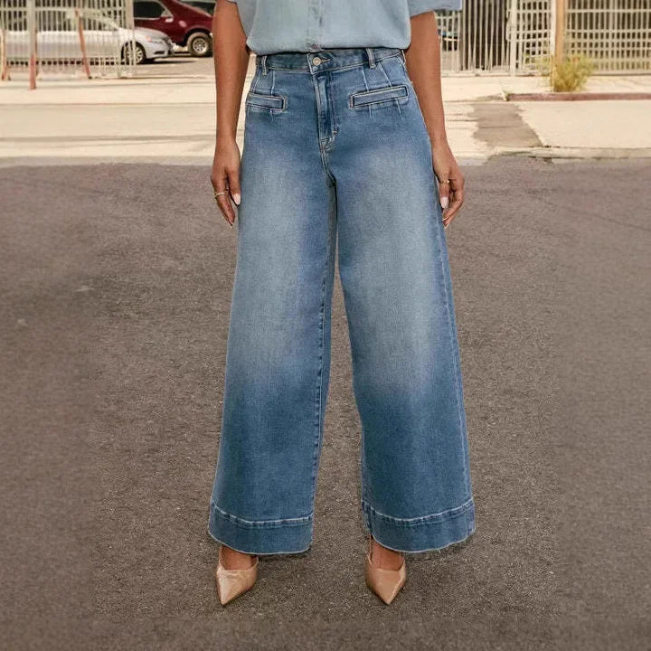 Women's Wide Leg Mom Jeans | High Waist