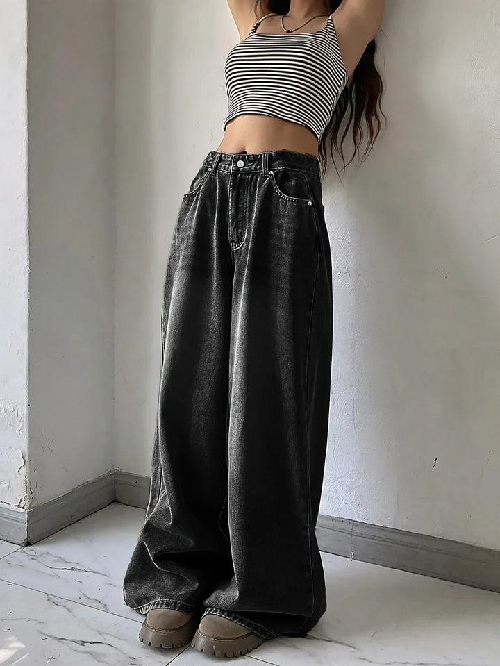 Baggy Jeans for Women | Wide Leg Design | Comfortable Fit | Casual Denim Style