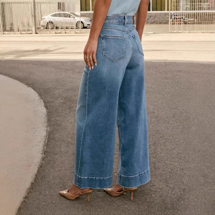 Women's Wide Leg Mom Jeans | High Waist