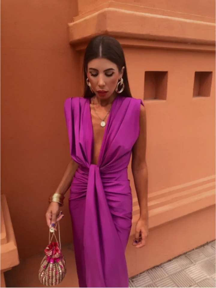 Pleated Dress | Elegant Design | Perfect for Special Occasions | Lightweight and Comfortable Fabric