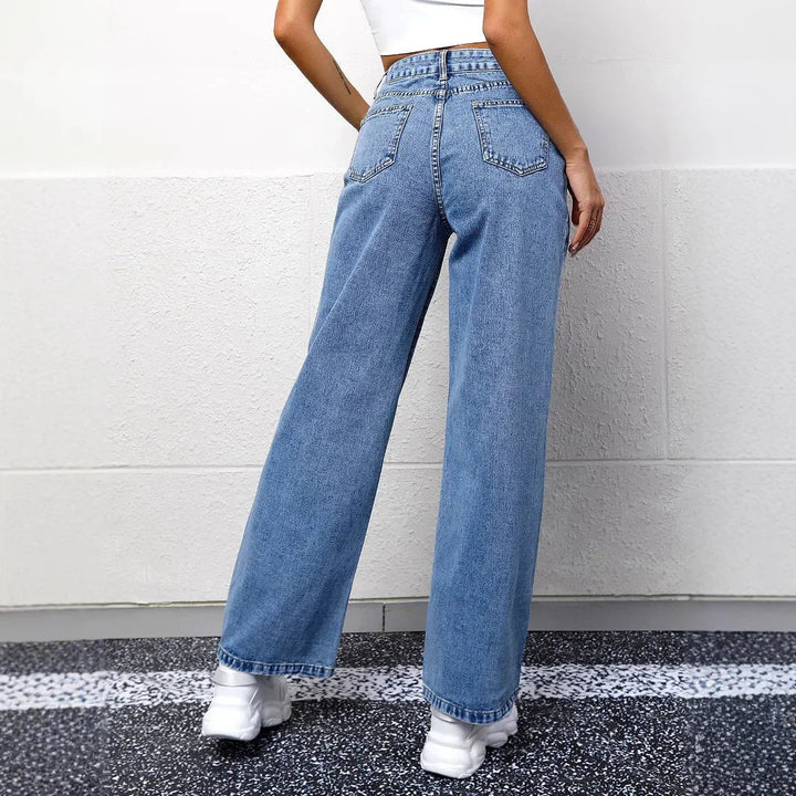 High Waist Mom Jeans | Comfortable Fit | Effortless Everyday Style | Classic Denim