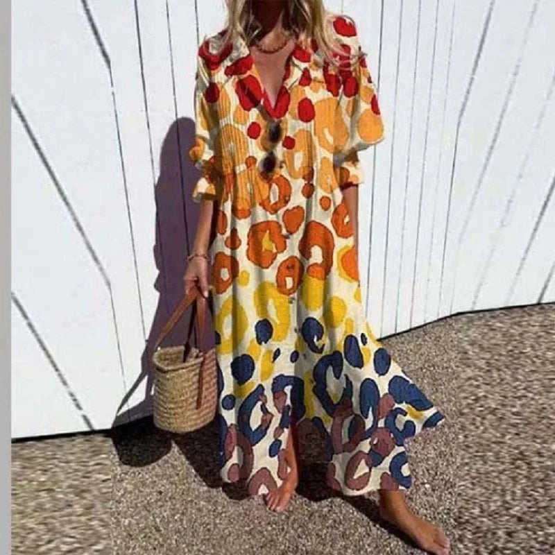 Maxi Dress | Elegant Button Design | Perfect for Any Occasion | Lightweight and Comfortable Fabric