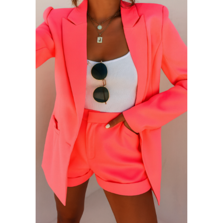 Stylish two-piece blazer set for women | Casual