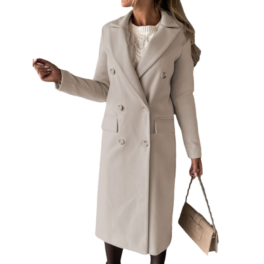 Chaya | Women's Winter Long Trench Coat | Warm