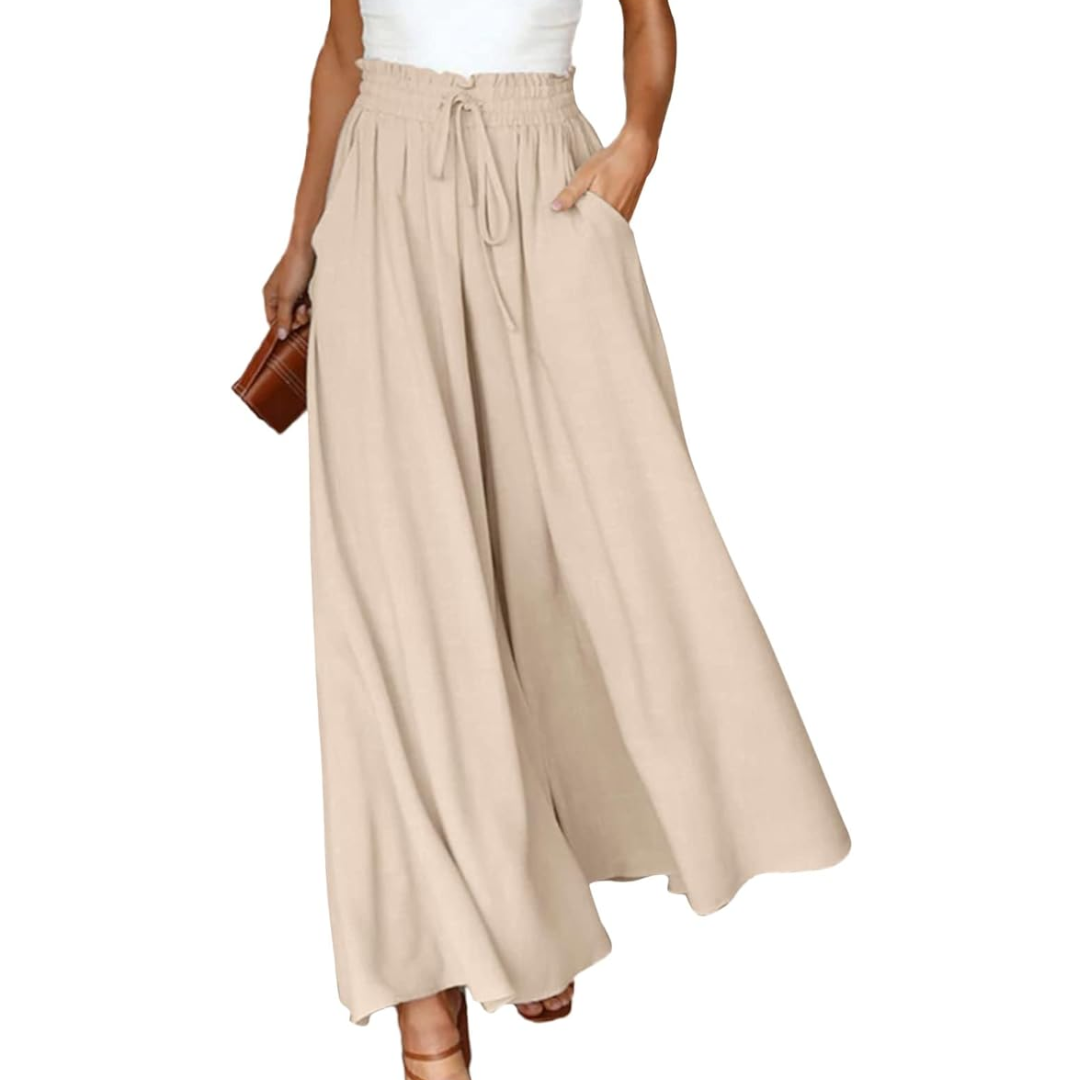 Wide Leg Women's Summer Pants | Relaxed Fit for Comfort | Lightweight and Airy Design