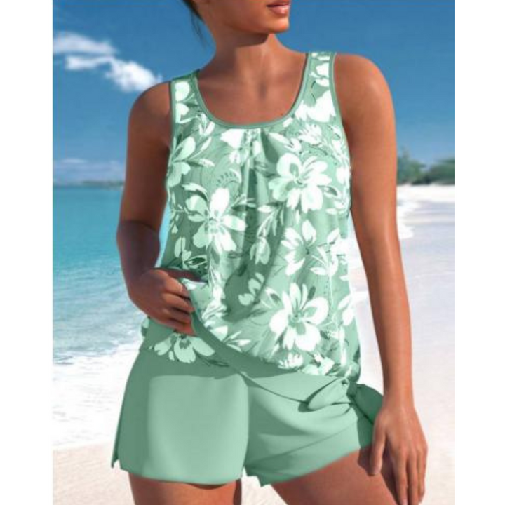 Women’s Tankini Set | Two-Piece Design | Floral Print | Summer Comfort