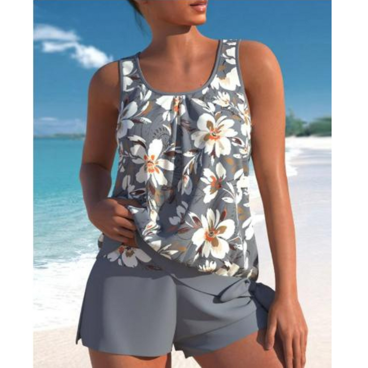 Women’s Tankini Set | Two-Piece Design | Floral Print | Summer Comfort
