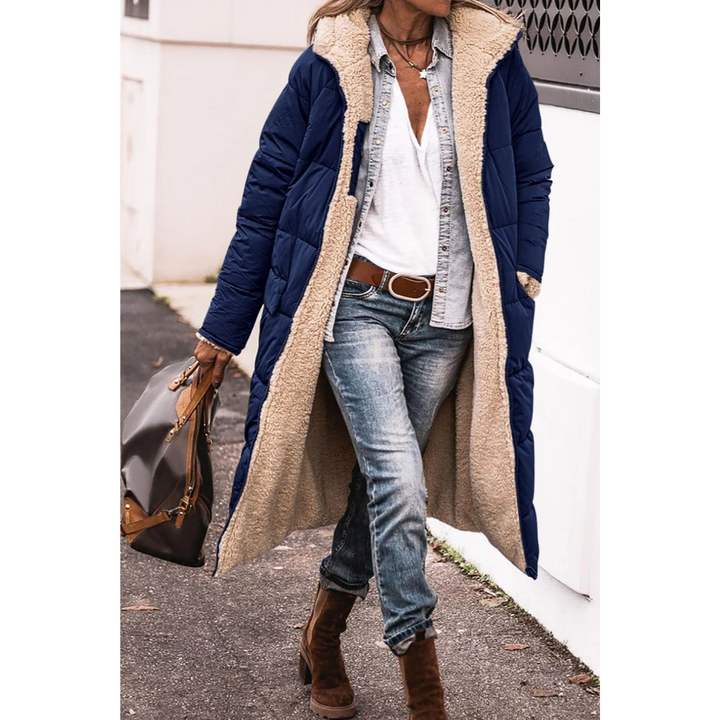 Gloria | Women's Winter Puffer Trench Coat | Long