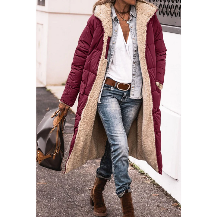 Gloria | Women's Winter Puffer Trench Coat | Long