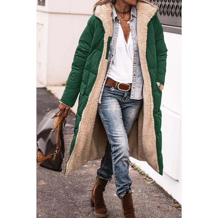Gloria | Women's Winter Puffer Trench Coat | Long