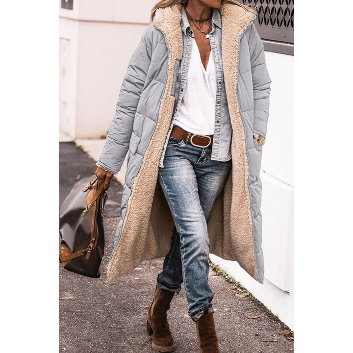 Gloria | Women's Winter Puffer Trench Coat | Long