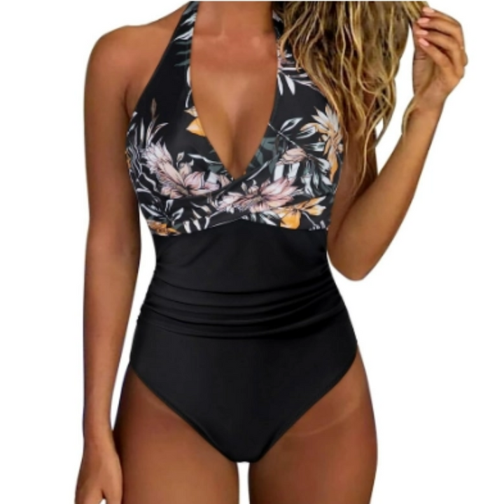 Women's Swimsuit | Deep V-neck | Stylish Look | Figure-hugging Fit