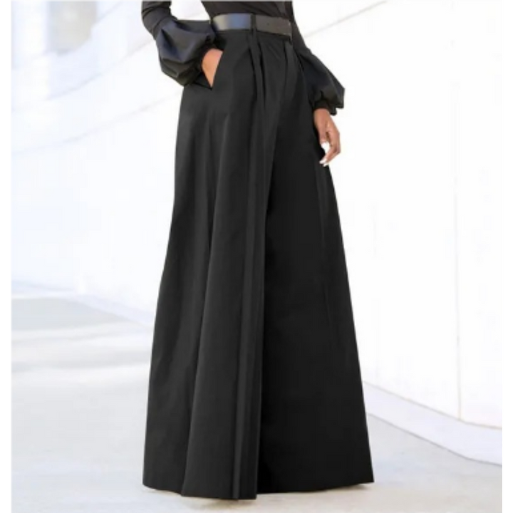 Women's Pants | High Waist Design | Flattering Wide Leg Fit | Lightweight and Flowing Style