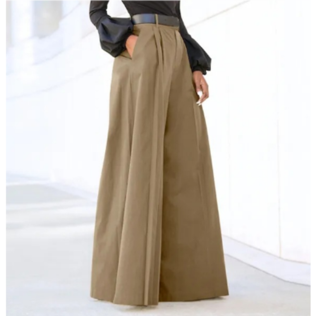 Women's pants | High waist | Wide leg | Flowing look