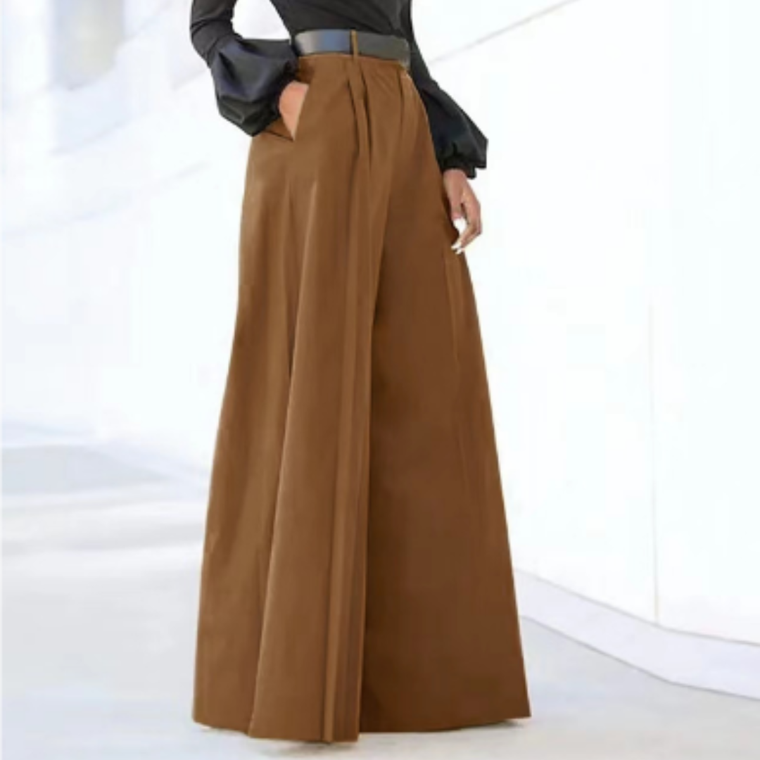 Women's pants | High waist | Wide leg | Flowing look