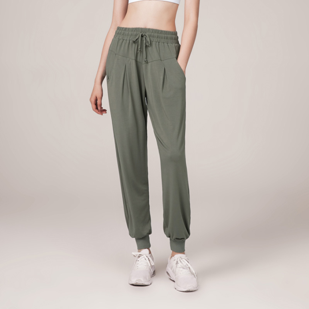 High-Waisted Pants for Women | Comfortable Fit | Versatile Everyday Wear | Soft Cotton Blend