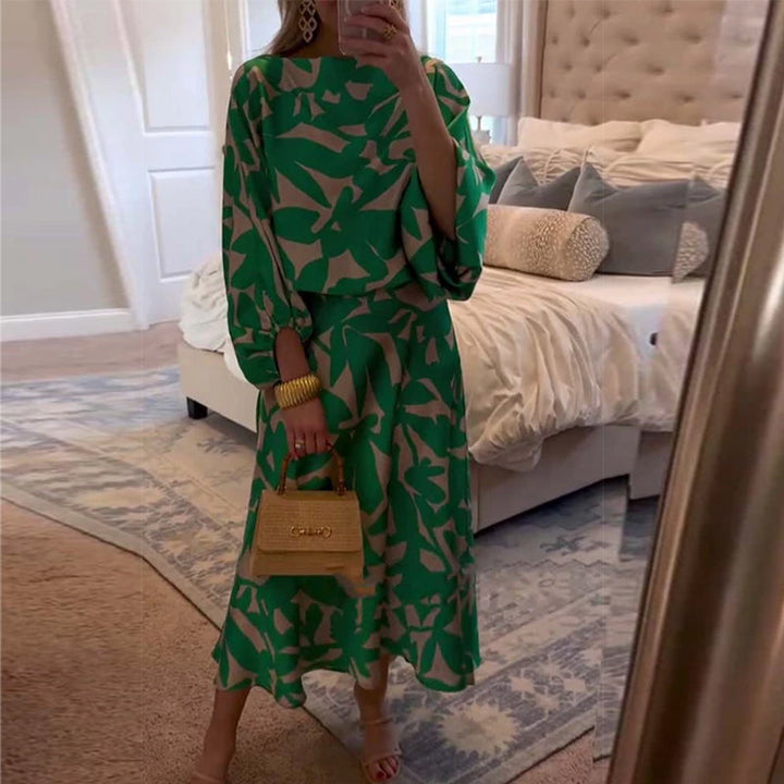 Two-Piece Printed Set | Lantern Sleeves | Comfortable and Chic | Perfect for Any Occasion