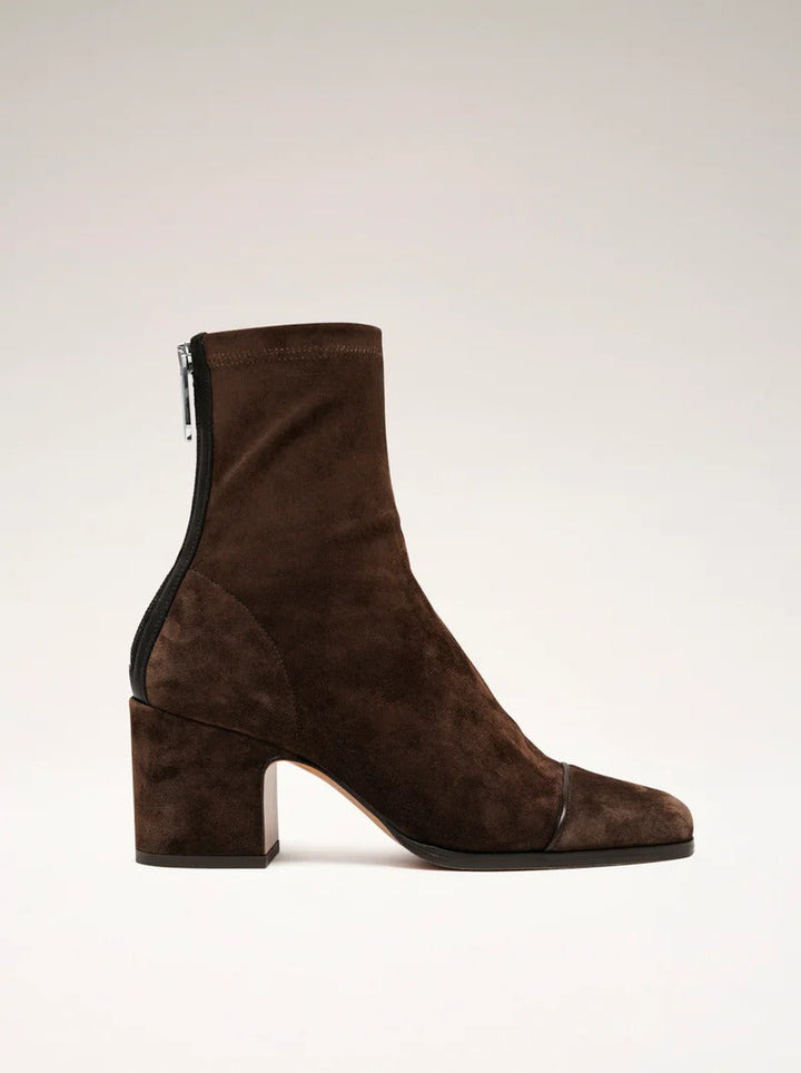 Square Toe Heeled Boots | Chic Design | Comfortable Fit | Classic Black Faux Leather