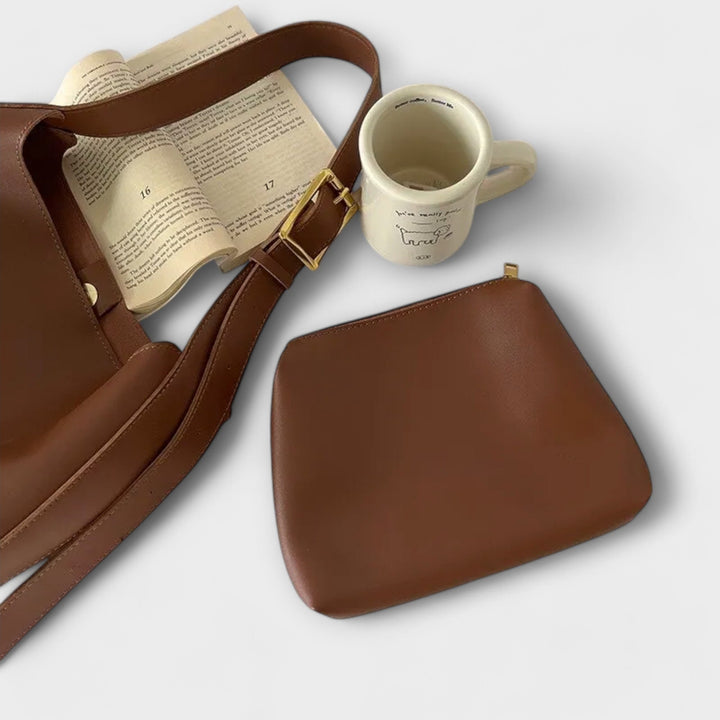Leather Shoulder Bag | Elegant Design | Versatile for Everyday Use | Perfect for Work or Casual Outings