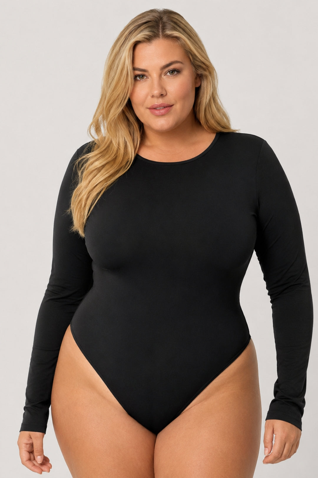 Nicole | Smooth Long-Sleeve Stretch Bodysuit