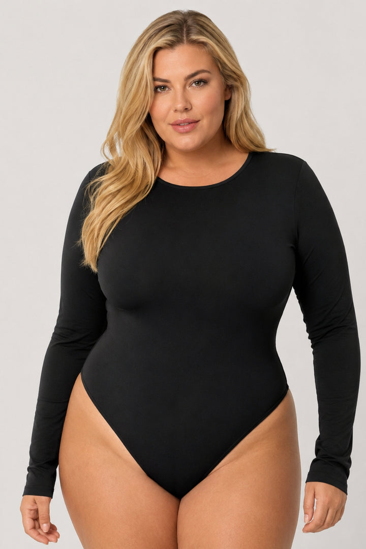 Nicole | Smooth Long-Sleeve Stretch Bodysuit