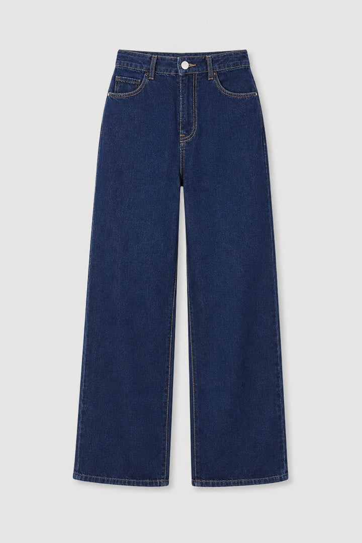 Brooke | Elastic-Waist Straight Denim Jeans