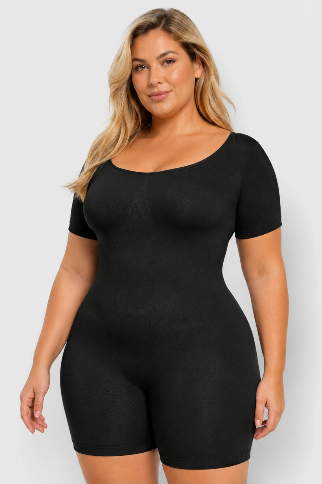 Megan | Scoop-Neck Sculpting Romper Bodysuit
