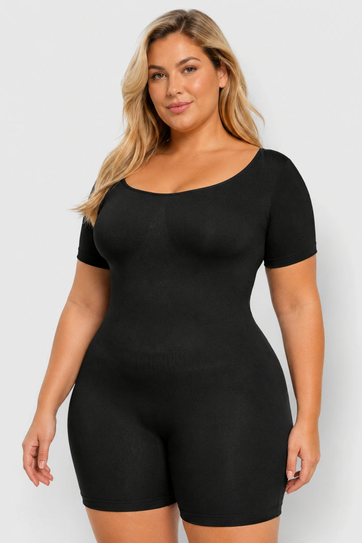 Megan | Scoop-Neck Sculpting Romper Bodysuit